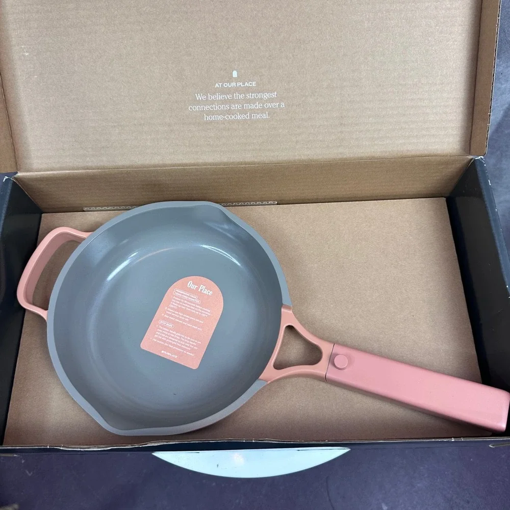 Our Place Mini Always Pan Spice 8.5 Inch Nonstick 3 Piece Set Thermakind Ceramic